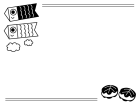 子供の日・鯉のぼりのフレーム・枠の白黒イラスト02