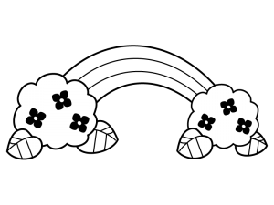 虹と紫陽花の白黒イラスト かわいい無料の白黒イラスト モノぽっと 虹と紫陽花の白黒イラスト かわいい無料の白黒イラスト モノぽっと