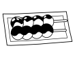 和菓子・お団子（あんこ・みたらし）の白黒イラスト